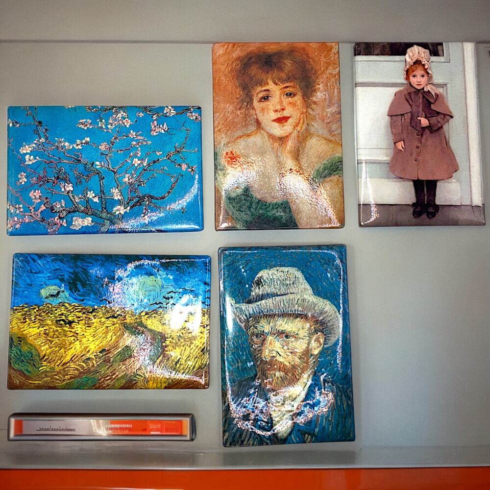 3 Van Gogh & 2 Other Oil Painting Art Museum Magnets Los Angeles!